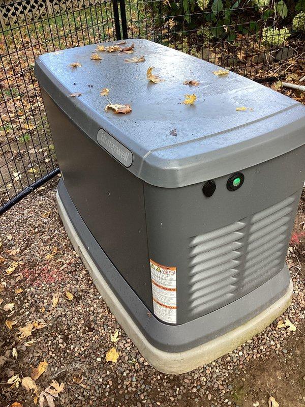 Woodville, WI - Completed warranty service on Honeywell standby generator by replacing the manual shut off switch. After installation, reset the system and performed operational testing to verify proper functionality. All systems are now operating as specified by manufacturer standards.