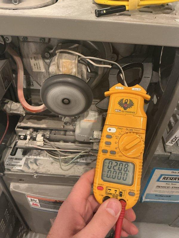 Performed furnace inspection on newly purchased home. Identified and replaced failing flame sensor, ignitor, and inducer motor while conducting electrical measurements and system diagnostics on the blower assembly and control board components.