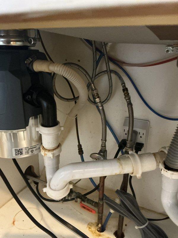 Successfully installed customer-supplied kitchen faucet with proper connection to existing plumbing. Completed installation of supply lines with color-coded hot and cold water connections and verified proper drainage system function. All connections were secured and tested for leaks prior to completion.