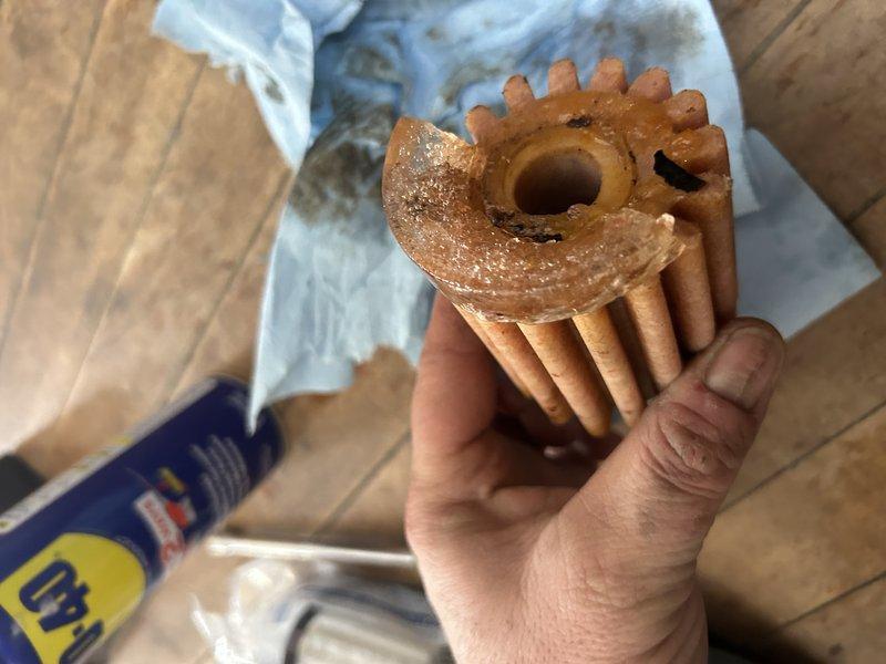 Ellsworth, WI - Diagnosed no heat issue on nearly new Olsen oil furnace. Found ice in fuel filter and nozzle assembly due to water contamination in outside fuel tank. Performed complete tune-up including replacement of oil tank filter and nozzle, and flushed fuel lines. System functioning properly after service; customer advised to consider adding isopropyl alcohol to tank to address remaining water contamination.