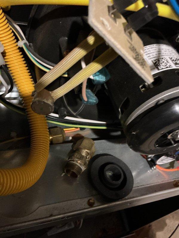 Responded to no heat complaint on 10+ year old ICP high efficiency furnace. Diagnosed high limit switch tripped due to plugged filter. Reset high limit switch, replaced filter, tested furnace operation, and installed new high limit switch to restore proper heating function.