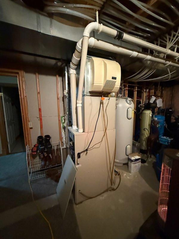 Responded to no-heat service call for furnace system. Diagnosed faulty solder joints on control board and inspected heat exchanger, which was found in acceptable condition. Replaced control board per customer request and scheduled service advisor to provide quote for complete system replacement.