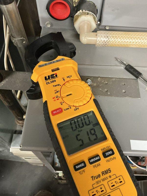 Performed standard maintenance tune-up on 3-year-old natural gas furnace. System is functioning properly with no issues identified. Discussed system operation with homeowner Jason, reviewing filters, ignition sequence, and general maintenance requirements. Documented electrical readings with clamp meter and noted potential for electronic air filter upgrade.