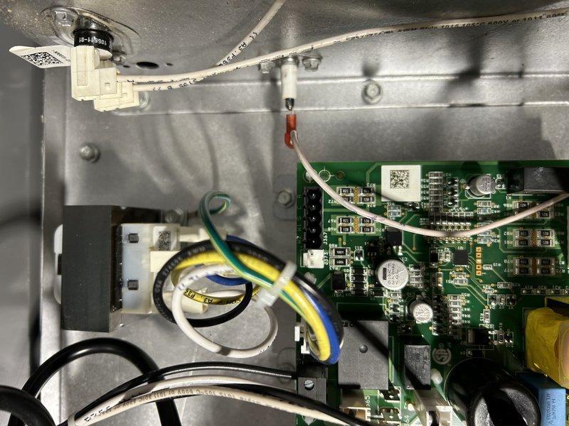 Successfully installed an LF25 Gas Unit Heater as a like-for-like replacement, reusing existing gas lines, electrical connections, and venting system while installing a new vent cap. Unit was mounted and tested properly, but installation remains incomplete due to missing thermostat plug-in component, which will require a follow-up service appointment.