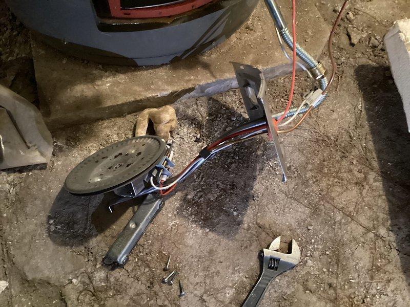 Responded to a no hot water call for a tanked water heater. Diagnosed ignition system failure with no spark to light the pilot. Disassembled and cleaned the pilot assembly components, but unit remained non-functional after reassembly. Presented replacement options to customer for their consideration.