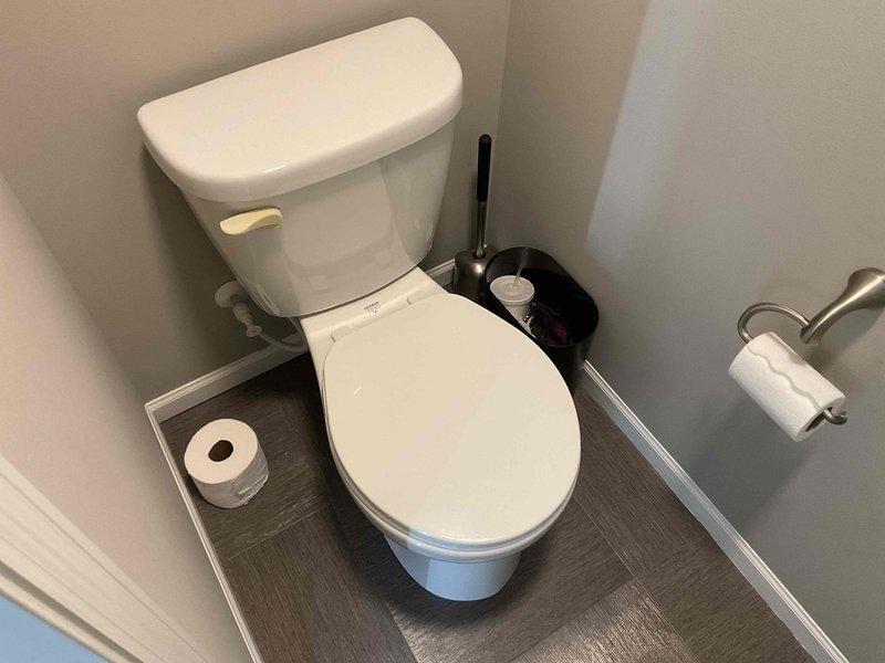 Responded to customer complaint of constantly running toilet in master bathroom. Diagnosed issue with incorrect style flapper installed in Gerber toilet. Replaced with appropriate Gerber brand flapper, resolving the continuous running problem and restoring proper flush functionality.