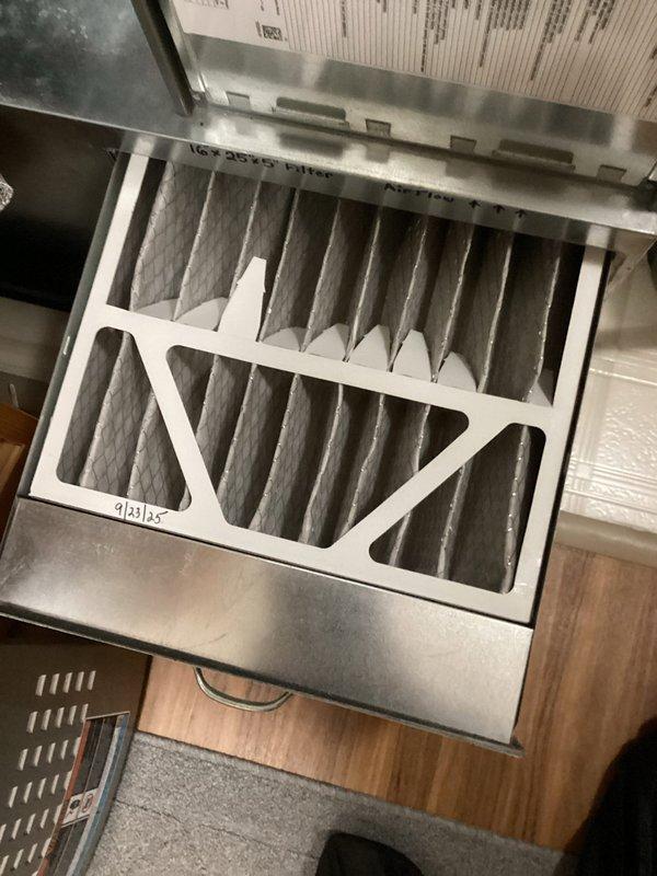 Performed scheduled furnace tune-up on Bradford White unit of unknown age. Discovered critical electrical issue with service switch showing cracking and arcing, creating safety hazard. Implemented temporary repair to restore operation while documenting system with photos including filter condition. Arranged for electrician follow-up to replace faulty switch and advised customer regarding upcoming electrical inspection.