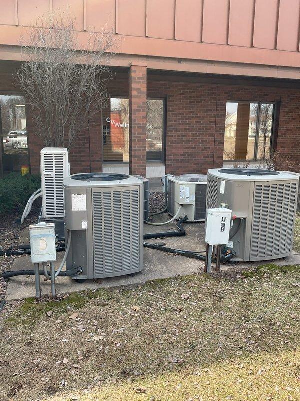 Responded to no cool call on 10+ year old outdoor split system unit. Diagnosed failed high pressure limit switch preventing condenser fan operation, along with out-of-spec capacitor and pitted contactor. Bypassed faulty high pressure switch by rewiring fan motor directly to contactor L1/L2 terminals to restore immediate system operation. Customer's electrician will complete replacement of capacitor and contactor components.