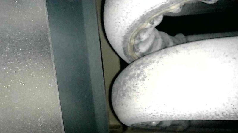 Conducted furnace tune-up on 8-year-old FR furnace system. Replaced humidifier pad, verified all electrical components within specification, cleared condensate lines, and inspected heat exchanger (no compromises found). Also serviced hanging unit in garage, noting stress on heat exchanger back bends but no operational issues. Both systems demonstrated proper operation with appropriate temperature rise and gas pressures during extended testing.