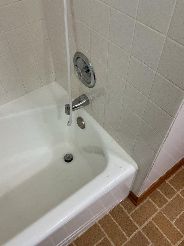 Eau Claire, WI - Successfully cleared a clogged bathroom sink drain using mechanical snake. Inspection revealed significant buildup in the drain line of this older home, requiring thorough cleaning to restore proper drainage function.