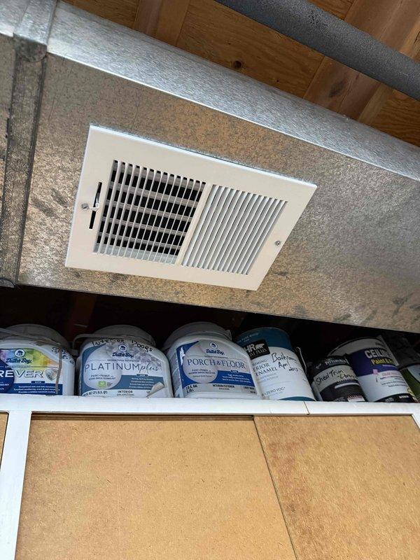 Maple Grove, MN - Returned to install supply volume damper in plenum with cut register. Added new supply in mechanical room with appropriate register installation. Confirmed proper airflow operation after installation.