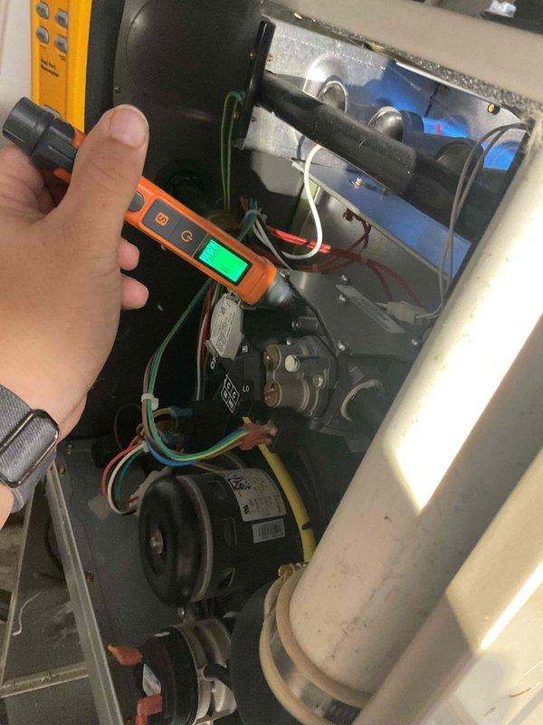 Performed comprehensive furnace inspection and tune-up service as requested for home purchase evaluation. Identified and replaced damaged damper system and repaired kinked gas line to restore proper functionality. Conducted electrical diagnostic testing of system components to ensure safe and efficient operation.
