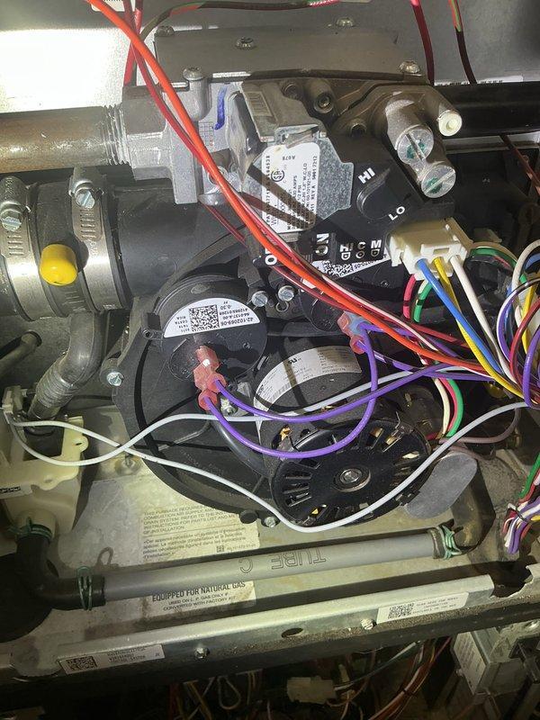 Responded to no-heat call for approximately 10-year-old furnace. Diagnosed failed pressure switches as the cause of system failure. Replaced pressure switches, restoring proper operation of the heating system.