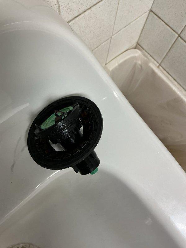 Responded to service call for urinal leaking and producing abnormal noises in men's restroom. Diagnosed issue as faulty diaphragm and deteriorated handle gaskets causing improper seal. Completed repair by replacing handle repair kit and flush diaphragm, restoring proper function and eliminating leakage.