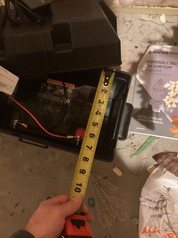 River Falls, WI - Performed comprehensive inspection of sump pump system with battery backup override unit. Upon assessment, determined that the backup battery had never been replaced since original installation, compromising the reliability of the emergency pumping system. Provided estimate for battery replacement to restore full functionality of the battery backup system and ensure proper operation during power outages.