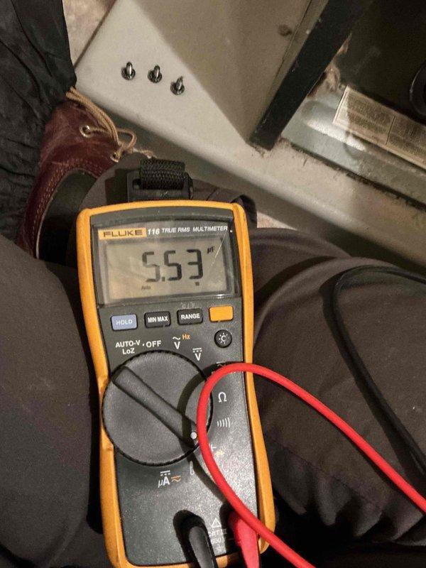 Conducted comprehensive tune-up inspection on 15-year-old Goodman furnace. Diagnostic testing revealed weakening blower capacitor, draft motor capacitor, and flame sensor; additionally observed dirty blower wheel and temperature stress on heat exchanger (no cracks or holes present). All other components, including igniter, motor amp draws, and combustion analysis, tested within manufacturer specifications. Customer informed of findings and maintenance options for landlord's consideration.