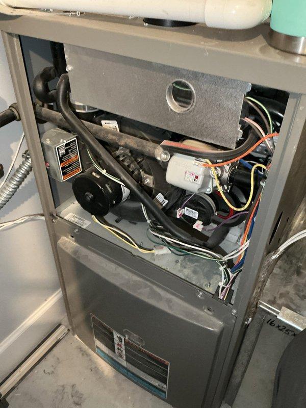 Performed standard furnace tune-up and maintenance inspection. Identified failing flame sensor during diagnostic evaluation and replaced component to restore proper system operation and prevent potential ignition failures.