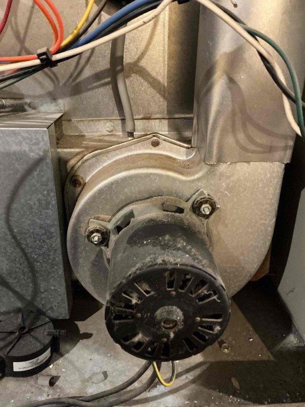 Performed comprehensive evaluation on 25+ year old furnace system. Inspection revealed high resistance in igniter, weakening flame sensor, severely weak blower capacitor, and significant oil leakage from blower motor. Combustion analysis confirmed proper and safe burning operation with heat exchanger integrity intact. Reviewed maintenance options with customer.