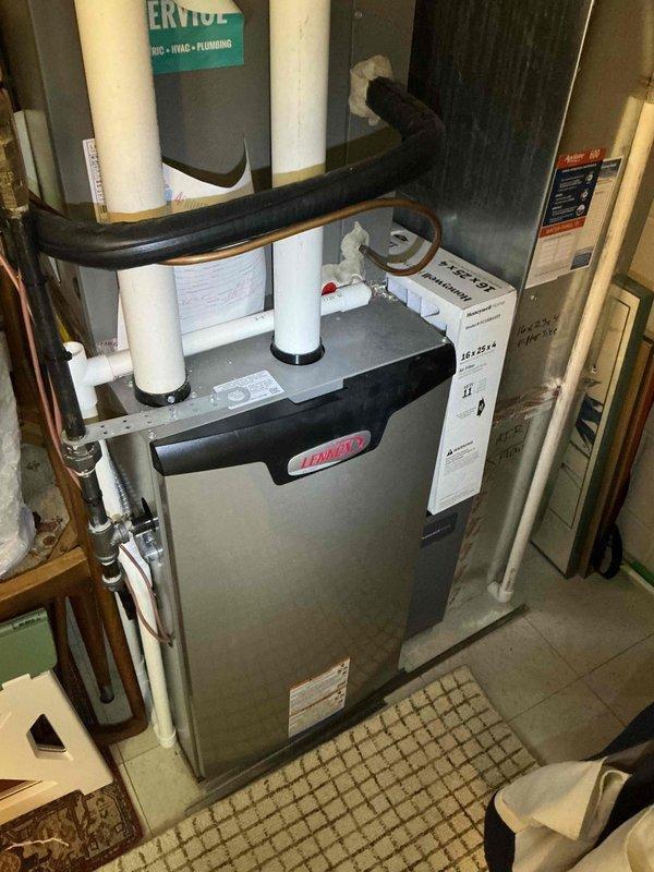 Responded to warranty service call for furnace leaking water issue. Identified that the condensation pump had tripped the electrical outlet causing water to overflow onto basement carpet. Reset GFCI outlet which restored pump operation. Tested pump multiple times with water and verified proper function without tripping. Advised customer about occasional outlet tripping and recommended periodic checks; customer plans to install WiFi smart plug for trip notifications.