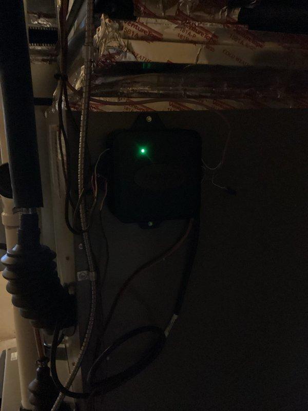 Replaced malfunctioning RDS board (27A03) in HVAC system. Identified improper wiring configuration where condenser was directly connected to furnace control board instead of RDS board. Corrected wiring connections to restore proper system functionality and verified operation through test mode.