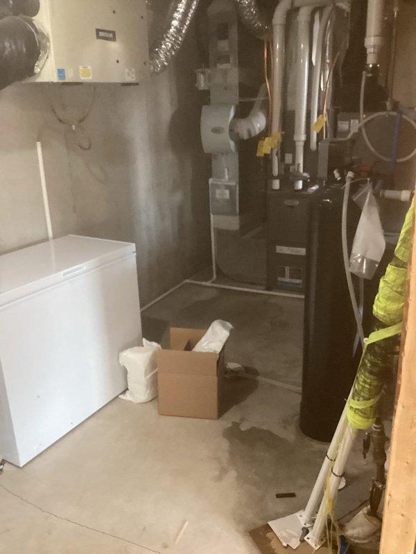 Responded to no heat call on 8-year-old furnace system experiencing loud clunking noise during heating cycle startup. Upon diagnostic inspection, identified failed inducer motor assembly causing operational failure and abnormal noise. Removed defective inducer assembly, installed new replacement unit, verified proper draft proving switch operation, tested system through multiple heating cycles, and confirmed quiet operation and normal heat output with no further issues.