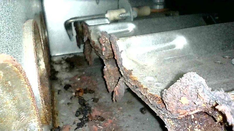 Responded to no heat complaint in home with 10+ year old furnace. Diagnosed system with cycling issues and plugged filter caused by ultrasonic humidifier. Inspection revealed severe corrosion and deterioration of heat exchanger and burners. Customer approved estimate for burner replacement and parts order was submitted.