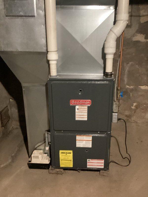Responded to no-heat call for 10-year-old LP furnace with house temperature at 30 degrees. Diagnosed locked inducer motor bearings as the cause of system failure; attempted to free the bearings but was unsuccessful. Recommended inducer motor replacement and scheduled follow-up appointment for complete system evaluation due to equipment age and condition.