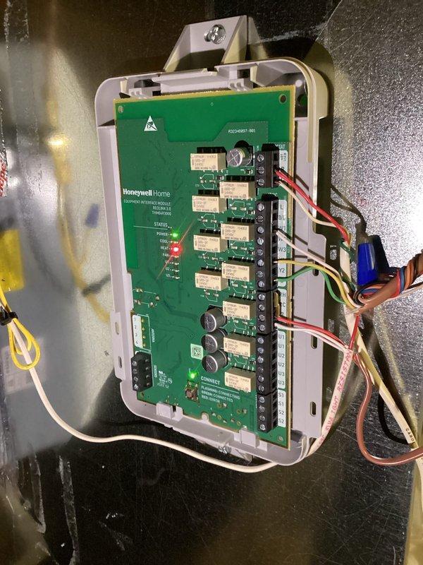 Responded to service call regarding humidifier performance. Upon inspection, discovered damper was closed off, restricting proper airflow to the humidifier. Opened damper to restore proper operation. Verified Honeywell Equipment Interface Module connections and confirmed proper ductwork configuration.