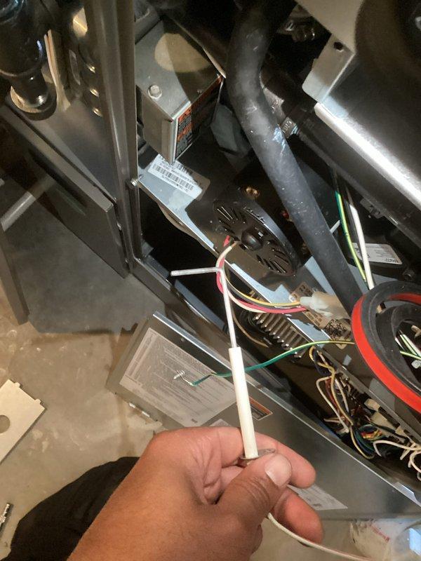 # HVAC Service Report - Furnace Inspection and Maintenance

Completed complementary tune-up and inspection on SLP98 high-efficiency furnace installed approximately one year prior. Customer requested preventive maintenance check prior to scheduled duct cleaning service to ensure system remained properly calibrated and operating within specifications.

## Work Performed

Conducted comprehensive furnace inspection including visual examination of all accessible components, burner assembly, and heat exchanger. Verified combustion quality and confirmed system is burning cleanly with proper flame characteristics. Inspected blower motor assembly and confirmed proper operation with no unusual noise or vibration.

Checked air filter condition and confirmed clean status with adequate airflow. Vacuumed interior cabinet and removed any accumulated dust or debris from system components. Examined all electrical connections, control board, and safety switches for proper function. Verified condensate d