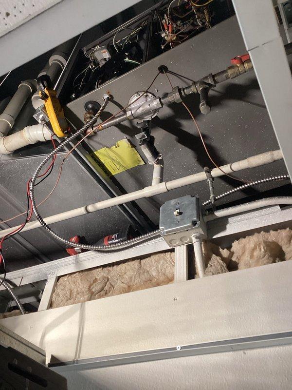 Responded to no heat call on 11-year-old LP furnace that was attempting to ignite but immediately shutting down. Diagnosed faulty gas valve causing system shutdown during heating cycle—verified pressure switches were functioning properly, system was pulling adequate vacuum, and 24V power was present at gas valve terminals. When gas valve wiring was disconnected, control board operated normally and supplied proper voltage, confirming gas valve failure. Replaced defective gas valve to restore heating operation. Unable to complete full burner and heat exchanger inspection due to equipment limitations; recommended follow-up visit for comprehensive internal component evaluation given unit age and condition of other components before providing estimate for additional repairs.