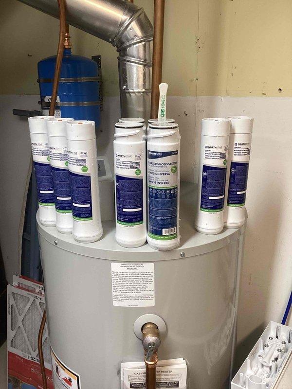 Prior Lake, MN - Demonstrated proper installation procedure for replacement RO (reverse osmosis) filter cartridges to customer. Verified filter inventory and provided hands-on training for future maintenance of the residential water filtration system.