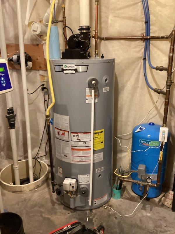 Successfully installed a high water alarm system on the existing sewer ejector to alert homeowner of potential water backups or flooding in the septic system. The two-hour installation included mounting the sewer alert mechanism to the pump basin, ensuring proper connection to the existing drainage infrastructure. All components were verified operational before completion, providing an effective early warning system for basement water issues.